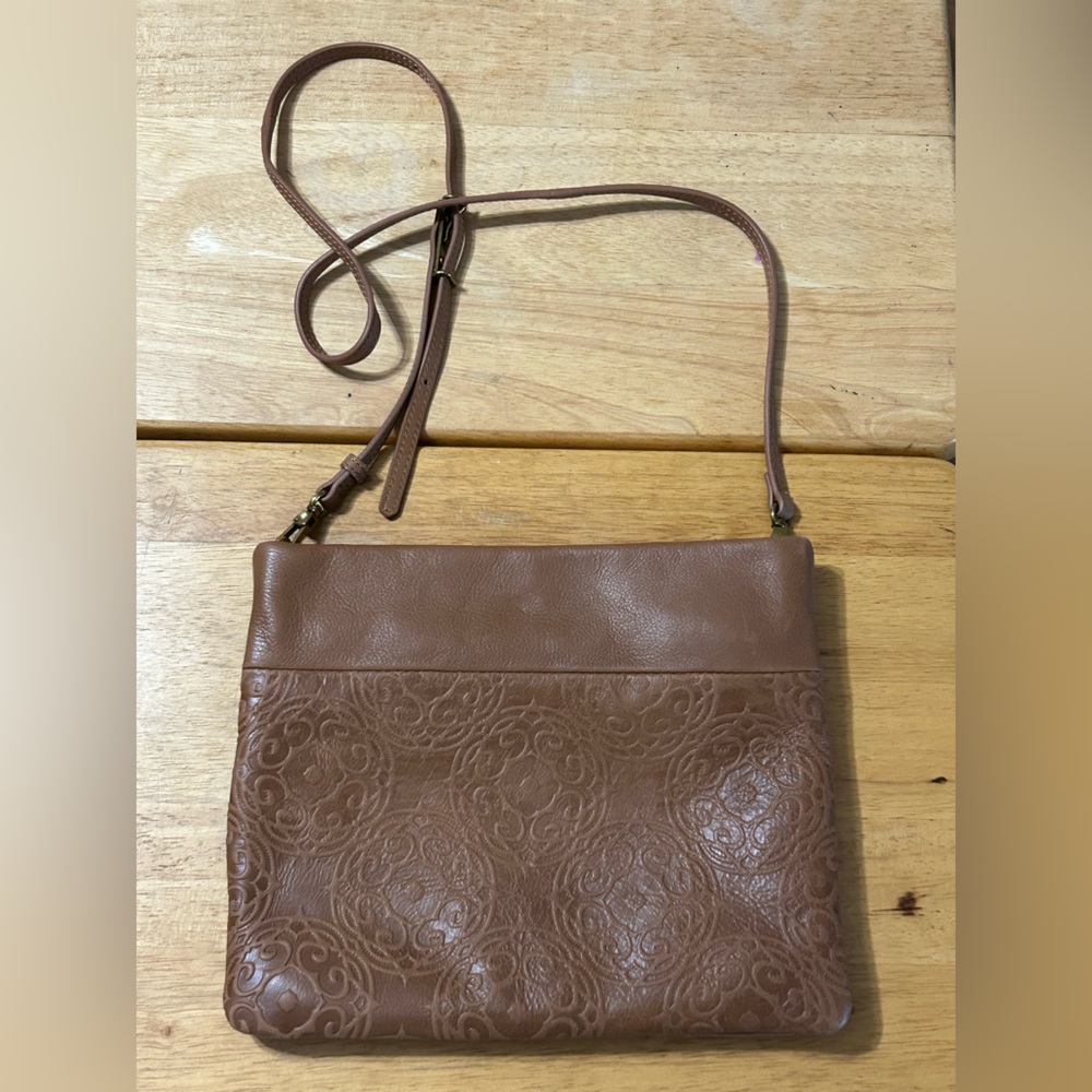 The Sak Tan Leather Crossbody Bag